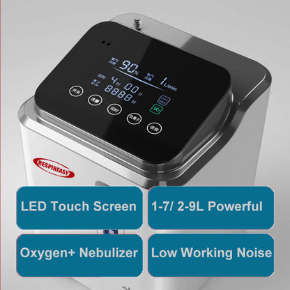 2026 New Home Use PSA Portable 9LPM Continuous Flow Oxygen Generator Machine High Purity 1-9Liter Oxygene Concentrator with Nebulizer Low Price1-9Liter Oxygene Concentrator with Nebulizer Low Price
