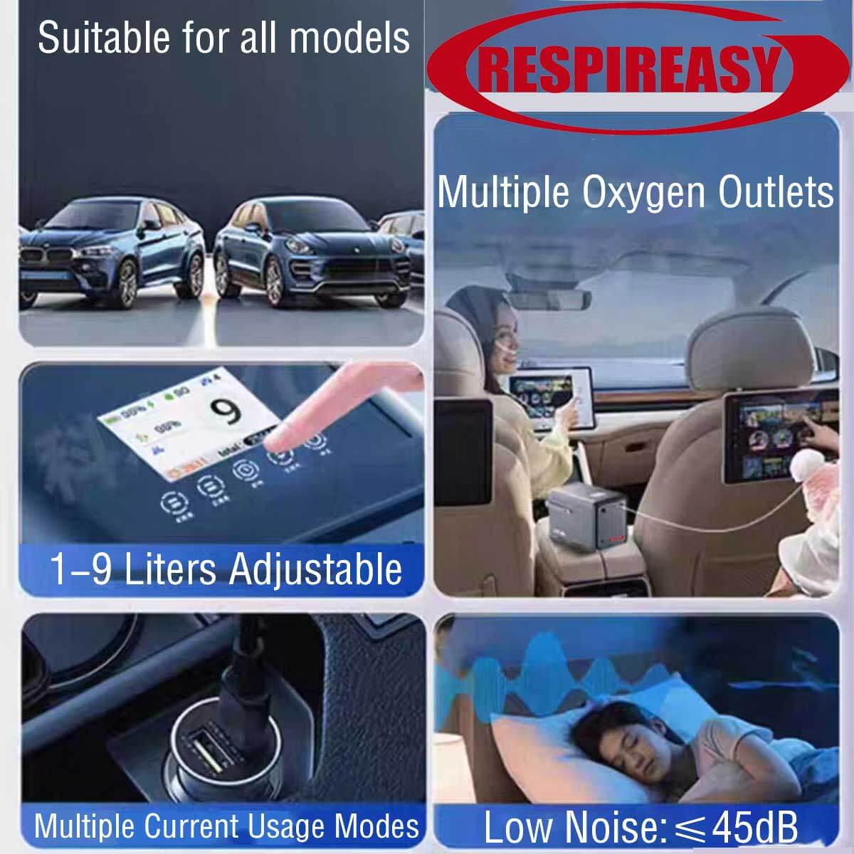 Low Price RespirEasy Buy Home Portable Car Oxygen Concentrator  DEDAKJ Continuous Flow Oxygen Generator 1-9L Adjustable Oxygen Machine Oxygen Concentration 93% RE-9