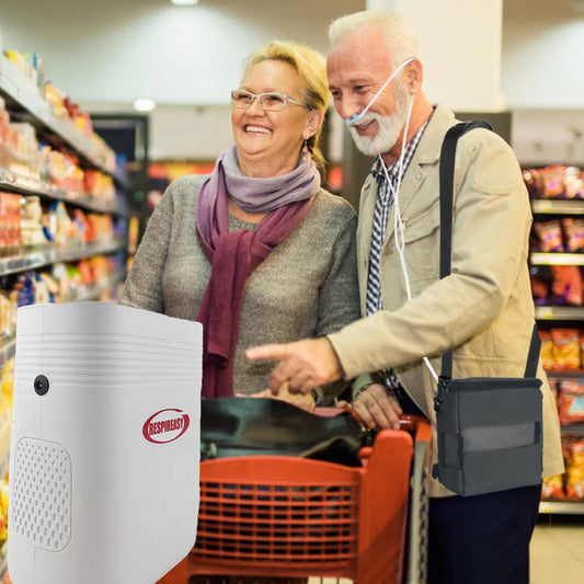 2025 RespirEasy New Portable 5ltr Continuous Flow Machine Oxygen Concentrator and Home Concentrator for Airplane Traveling
