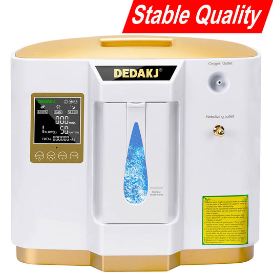 93% High Concentration 7L Home Medical Oxygen Concentrator With Nebulizer Function DEDAKJ DE-1LW Portable Mini Adjustable Oxygen Generator Continuous Flow O2 Machine
