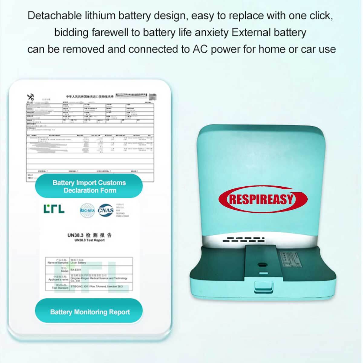Portable Home Oxygen Concentrator, 1-7L Adjustable Oxygen Generator, 93% High Purity, Travel O2 Machine, Includes Carrying Case and Backpack
