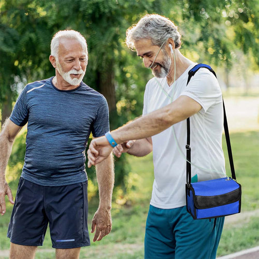 Travel Use Oxygen Generator Continuous Flow Oxygen Concentrator Portable Lightweight Medical 3L Oxygen Machine with Removable Lithium Battery for Travel Carrying