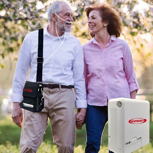 New RESPRIREASY Mini Portable Oxygen Concentrator Backpack Oxygen Generator Adjustable O2 Machine 93% Oxygen Concentration Small Oxygen Concentrator Accessories Dedakj